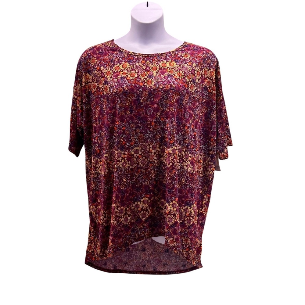 LulaRoe Irma Whimsical Shirt‎ Purple 2XL